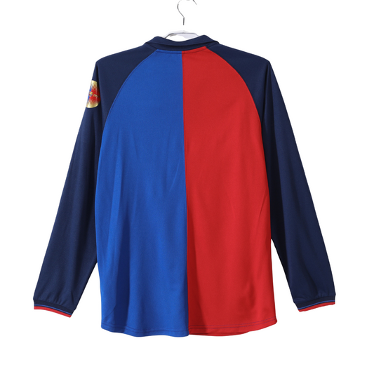 Camisa Retrô Barcelona Manga Longa 1999/00 Edição Centenária