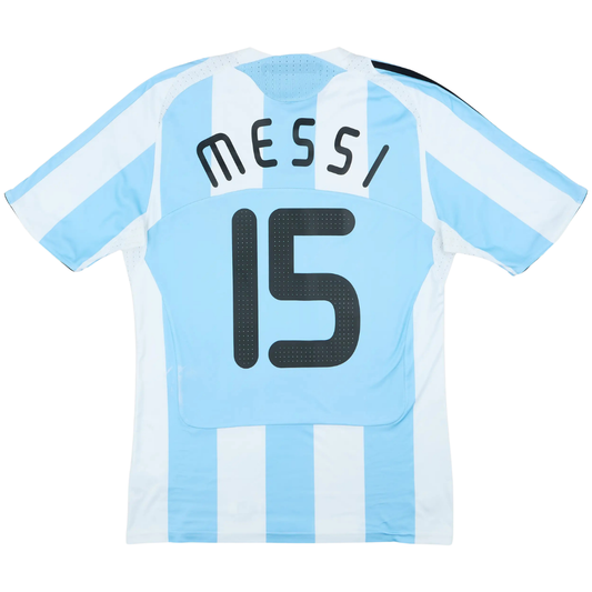 Camisa Retrô Argentina 2007/09 Home - Messi Nº15
