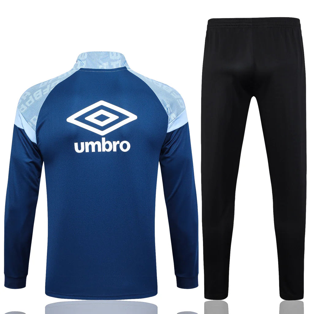Conjunto Grêmio Zíper Curto 2023/24 - Azul Escuro