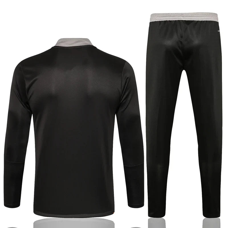 Conjunto Juventus Ziper Curto All Black