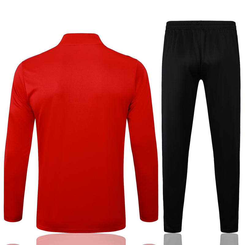 Conjunto Zíper Curto Flamengo Vermelho e Preto