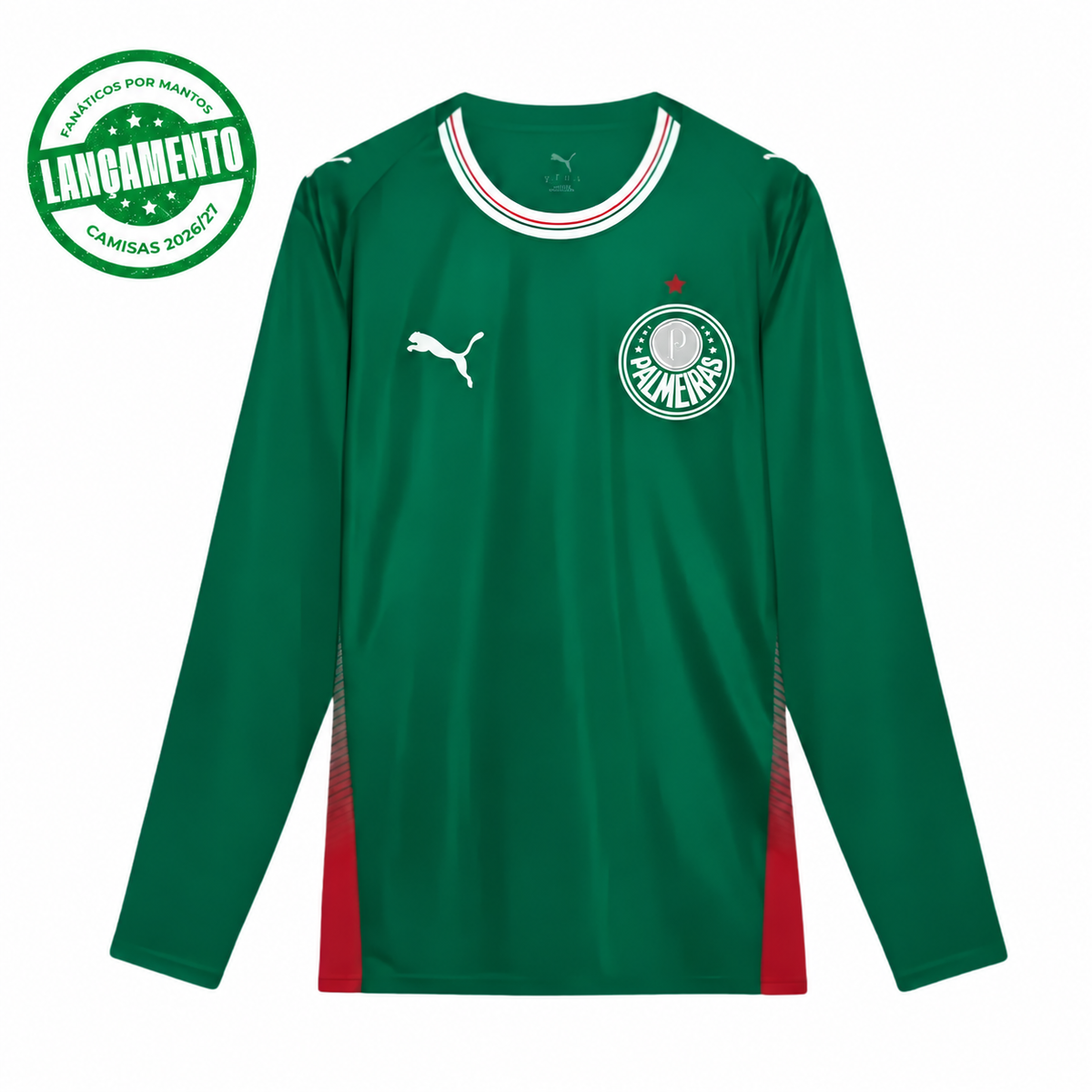Camisa Palmeiras Manga Longa 26/27 Home