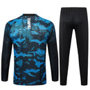 Conjunto Napoli Zíper Curto Treino Preto 2024/25