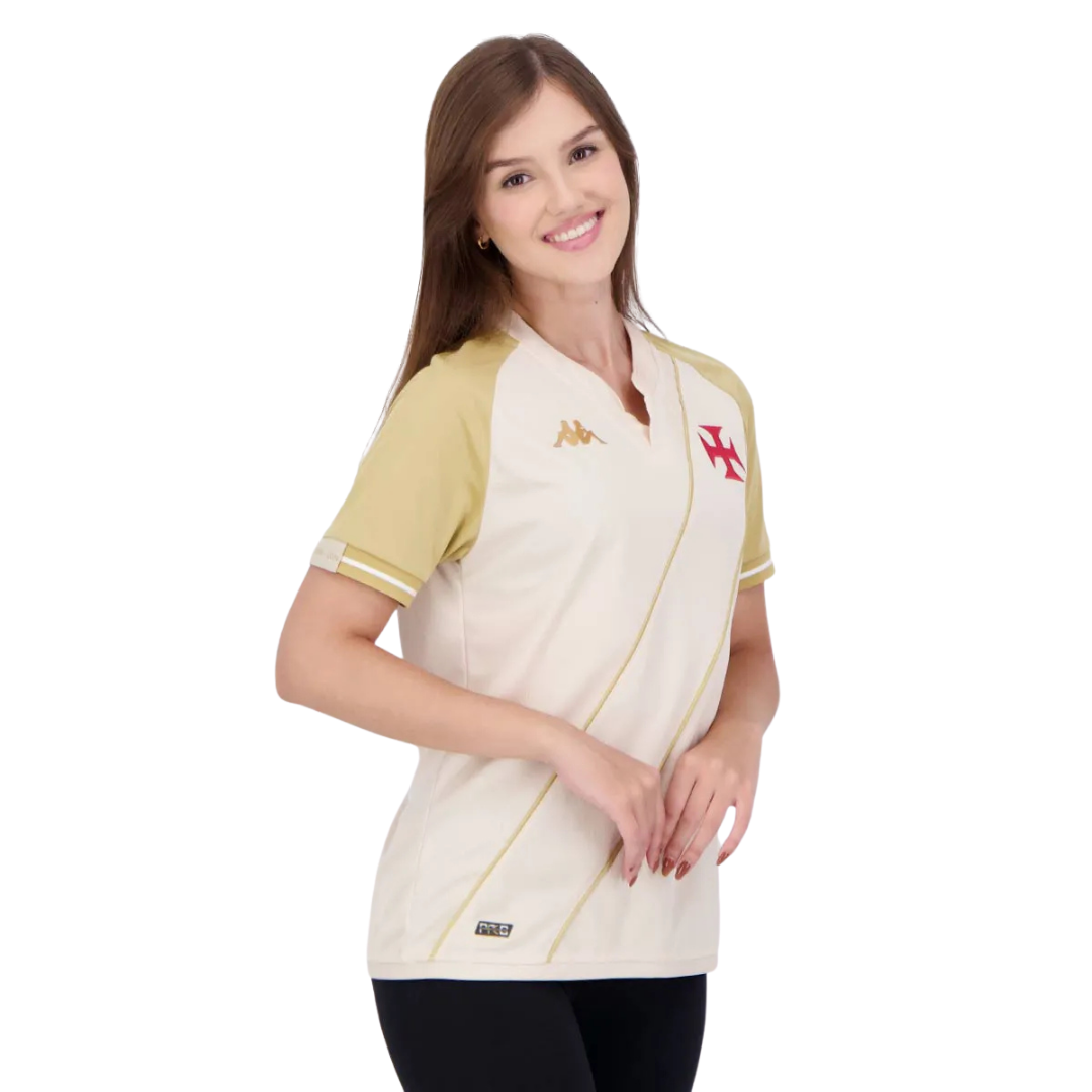 Camisa Vasco 2024/25 Third Bege Feminina