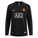 Camisa Retrô Manchester United Manga Longa 2007/08 Away