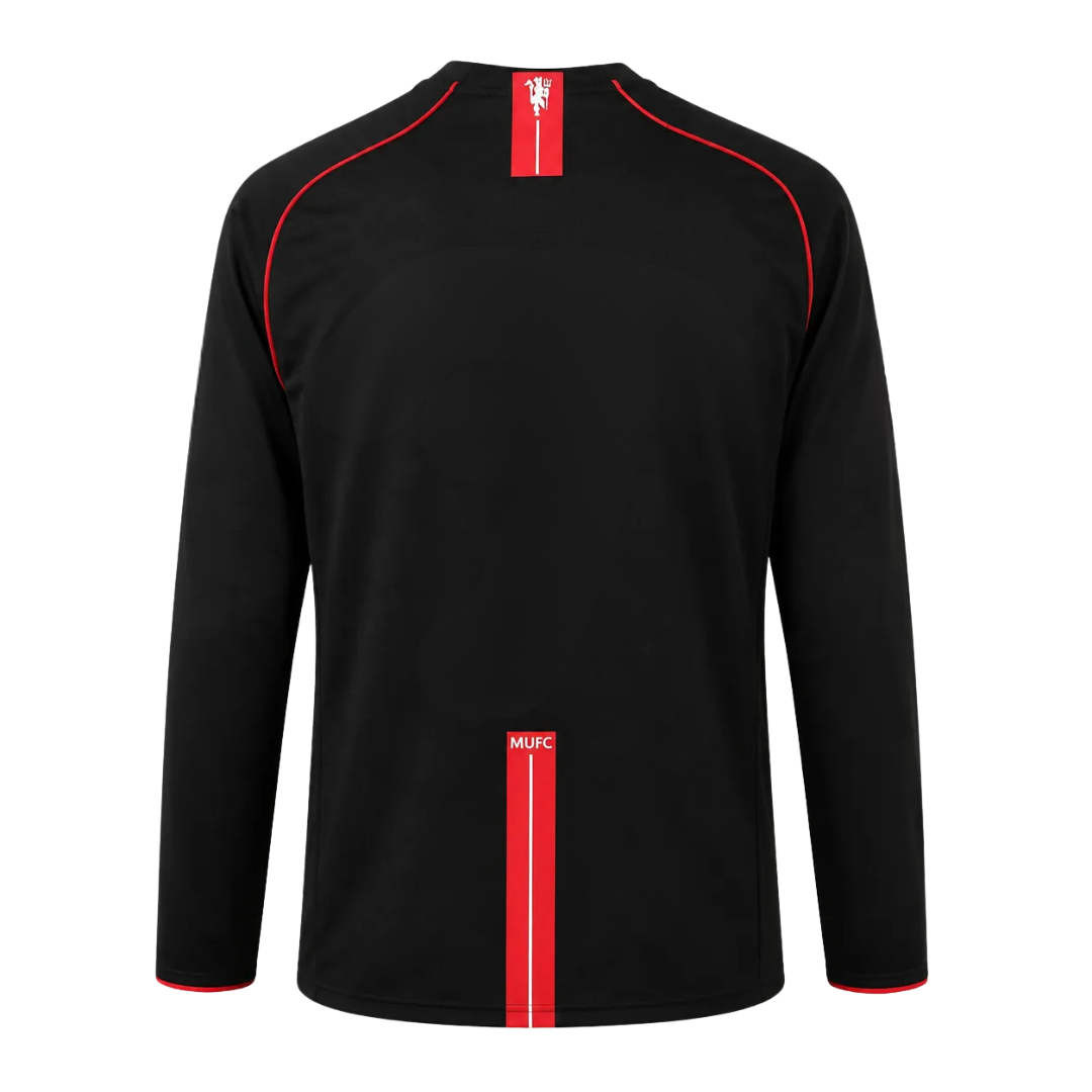 Camisa Retrô Manchester United Manga Longa 2007/08 Away