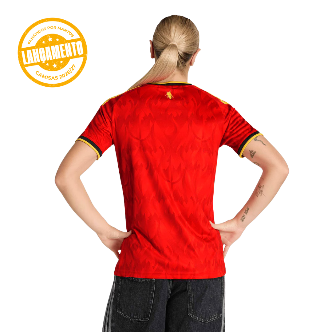 Camisa Feminina Bélgica FWC26 Home