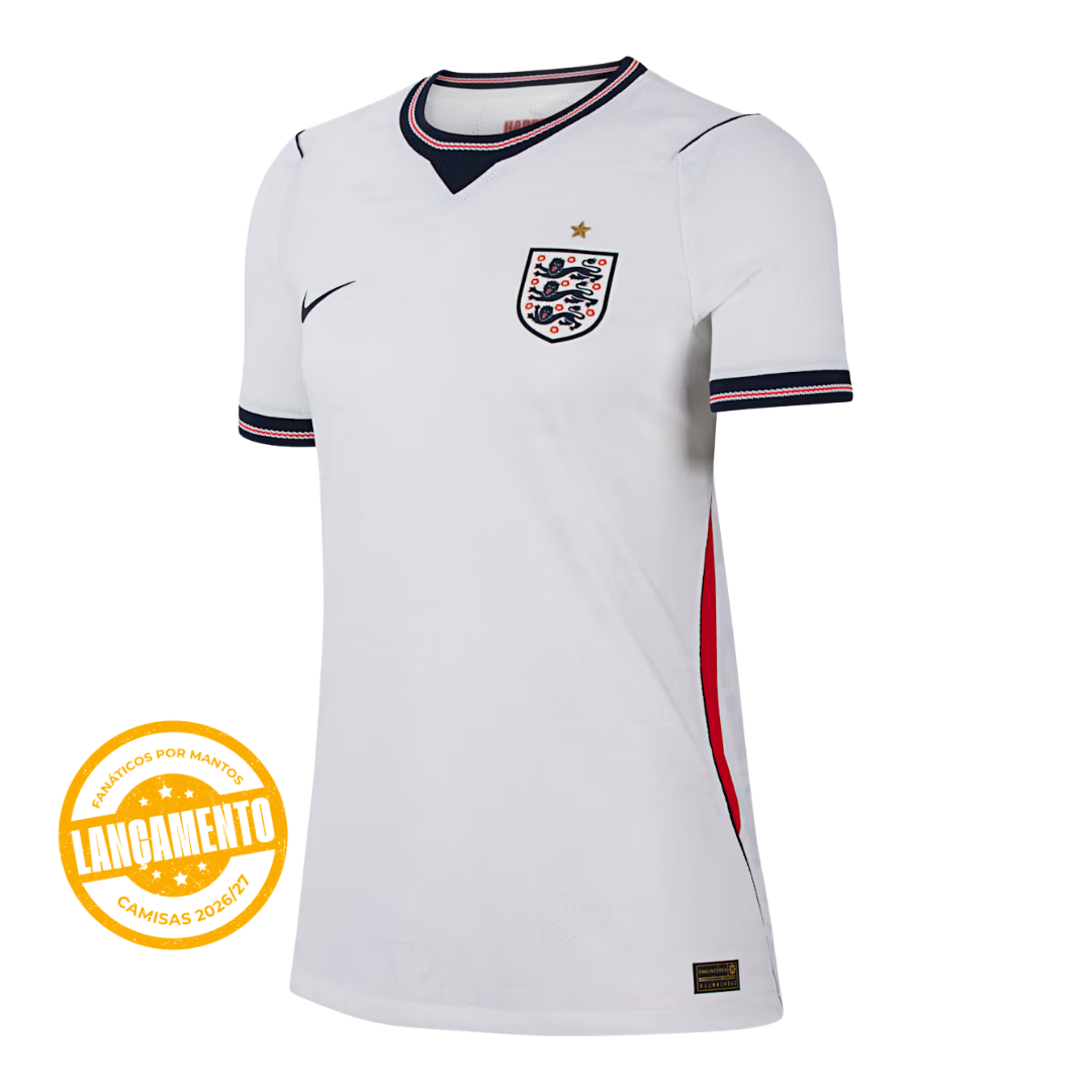 Camisa Feminina Inglaterra FWC26 Home