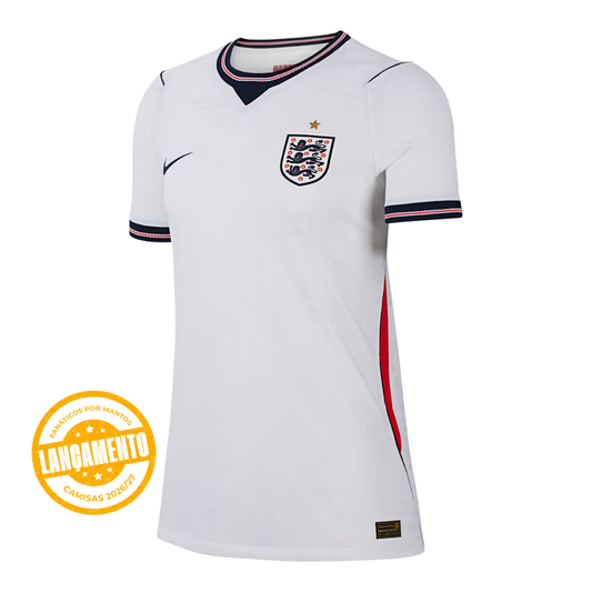 Camisa Feminina Inglaterra FWC26 Home