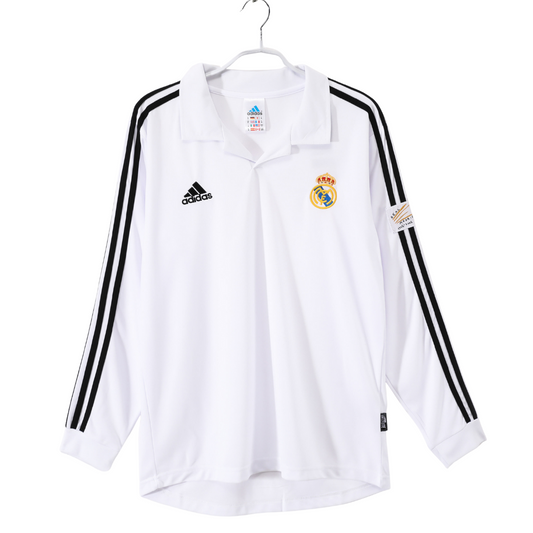 Camisa Retrô Real Madrid Manga Longa 2002/03 Home