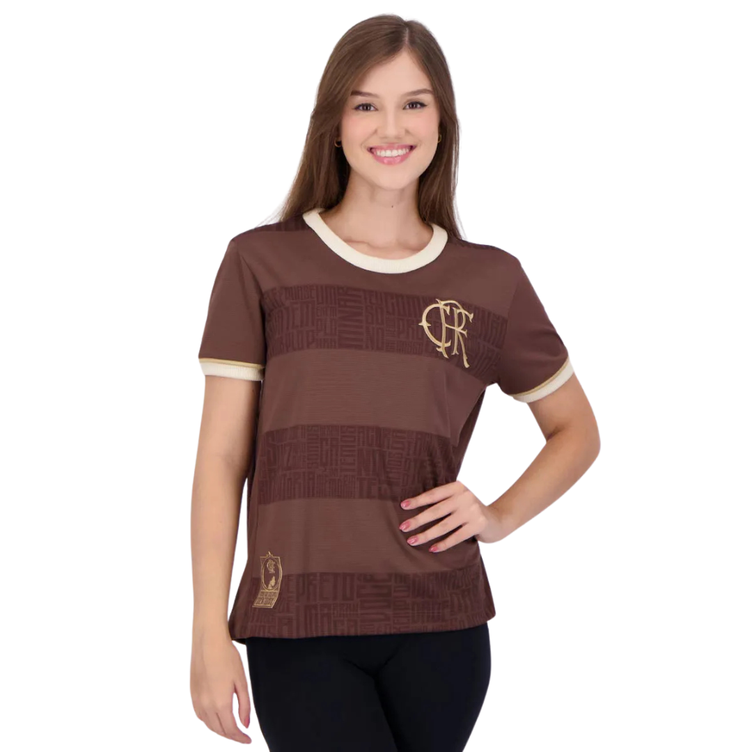 Camisa Flamengo Feminina Identidade Consciência Negra 2024