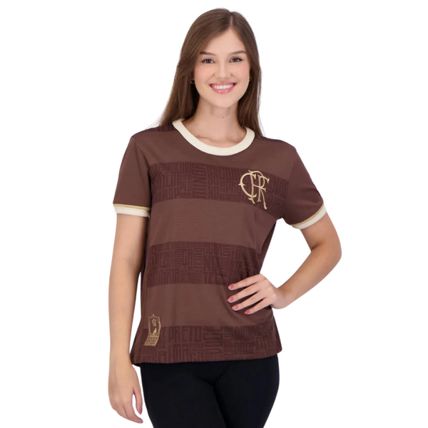 Camisa Flamengo Feminina Identidade Consciência Negra 2024