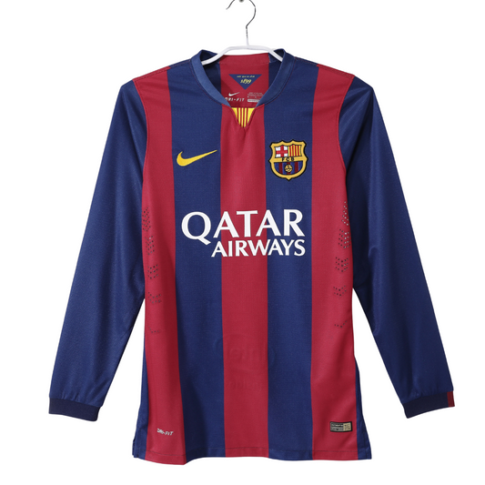 Camisa Retrô Barcelona Manga Longa 2014/15 Home