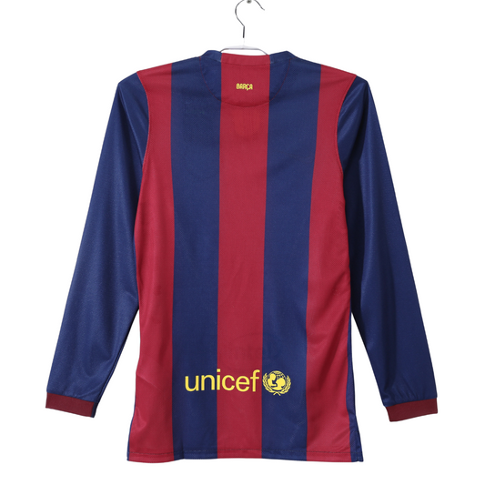 Camisa Retrô Barcelona Manga Longa 2014/15 Home