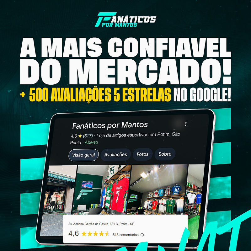 Conjunto Timão Zíper Curto 2024/25 - Branco e Azul