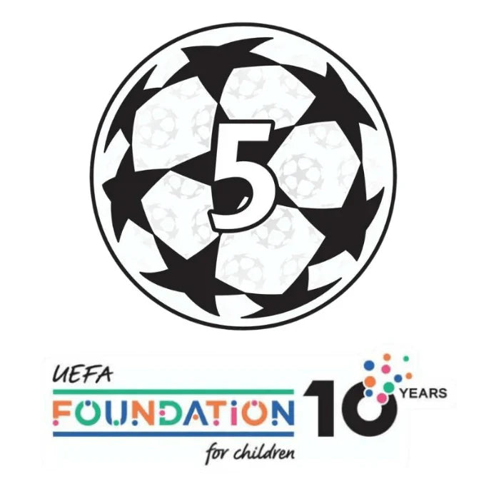 Kit 2 Patches Champions League 5 Troféus
