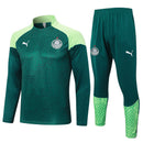 Conjunto Palmeiras Ziper Curto Treino Verde Escuro