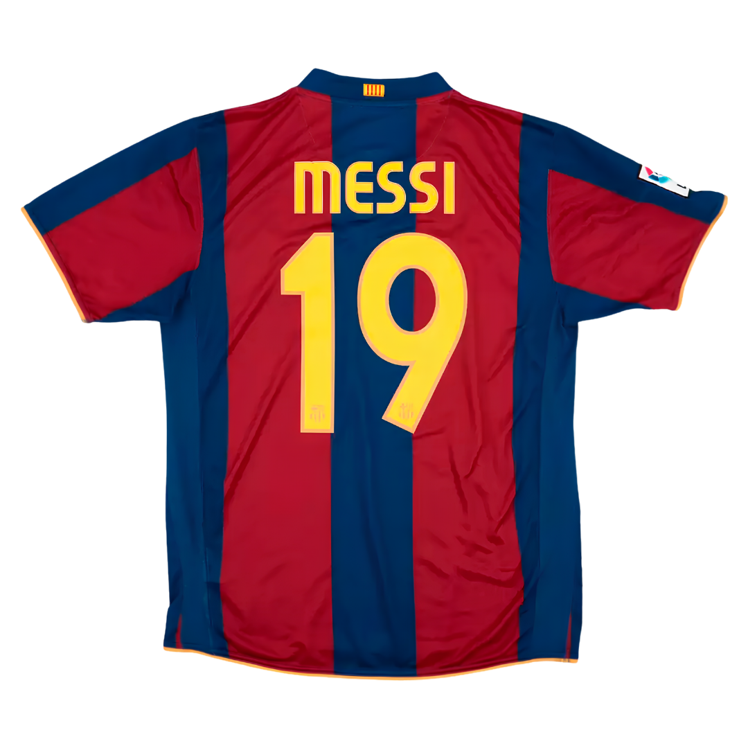 Camisa Retrô Barcelona 2007/08 Home - Messi Nº19
