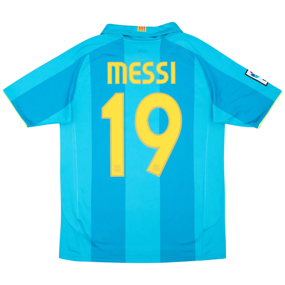 Camisa Retrô Barcelona 2007/08 Away - Messi Nº19