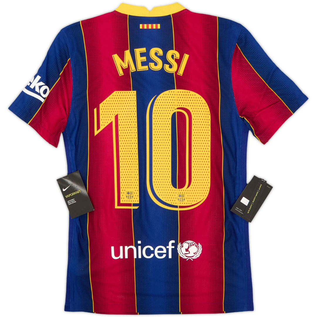 Camisa Retrô Barcelona 2020/21 Home - Messi Nº10