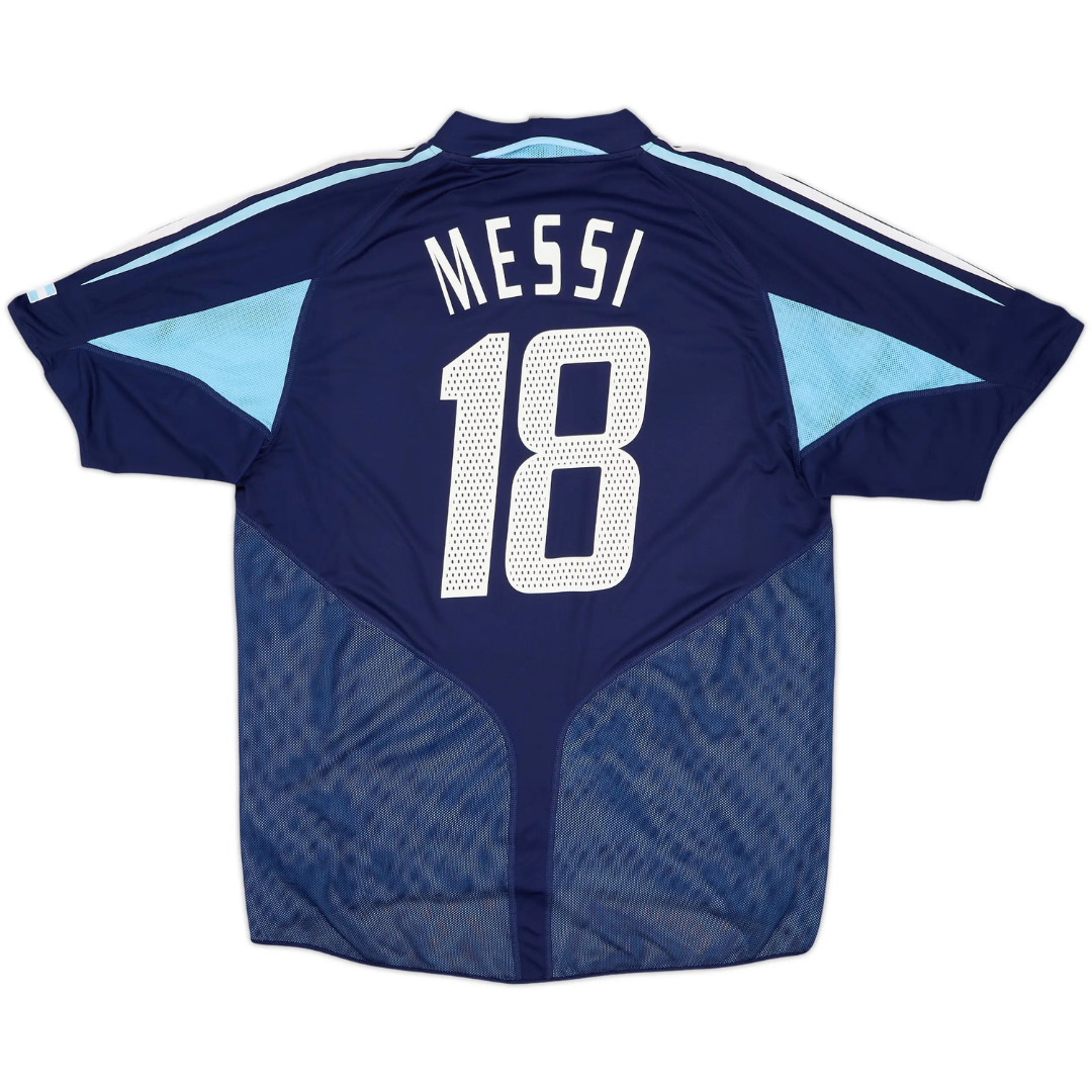 Camisa Retrô Argentina 2004/05 Away - Messi Nº18