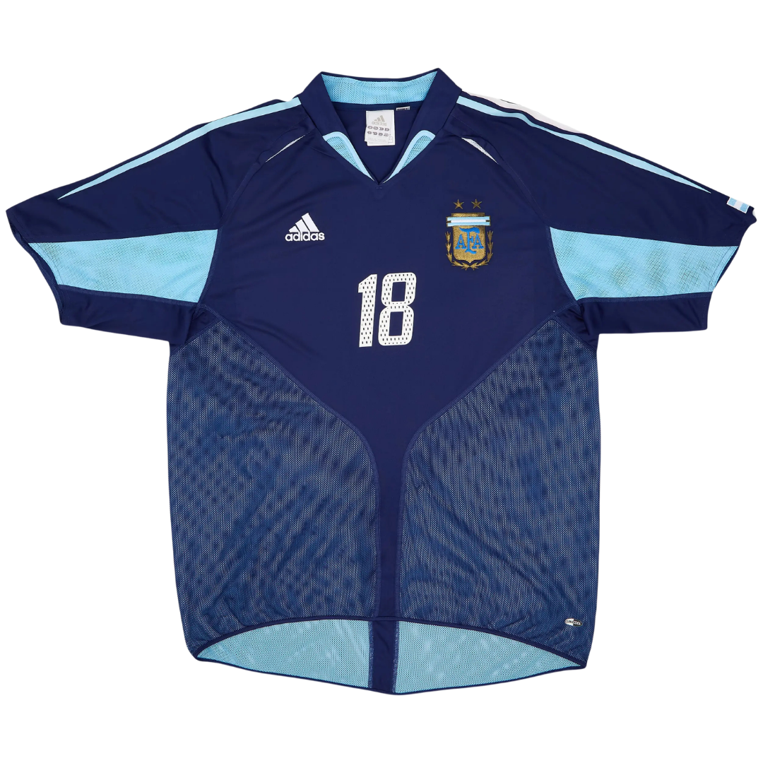 Camisa Retrô Argentina 2004/05 Away - Messi Nº18