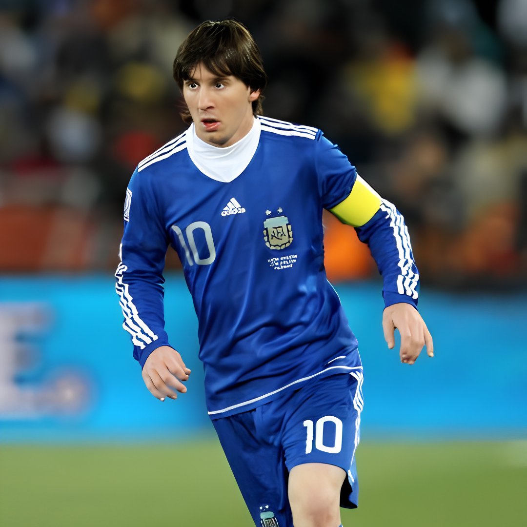 Camisa Retrô Argentina 2010/11 Away - Messi Nº10