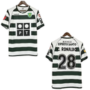Camisa Retrô Sporting CP 2002/03 Home - C.Ronaldo Nº28