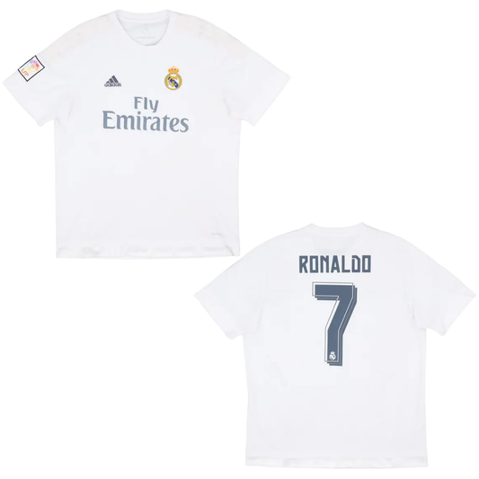 Camisa Retrô Real Madrid 2015/16 Home - Ronaldo Nº7